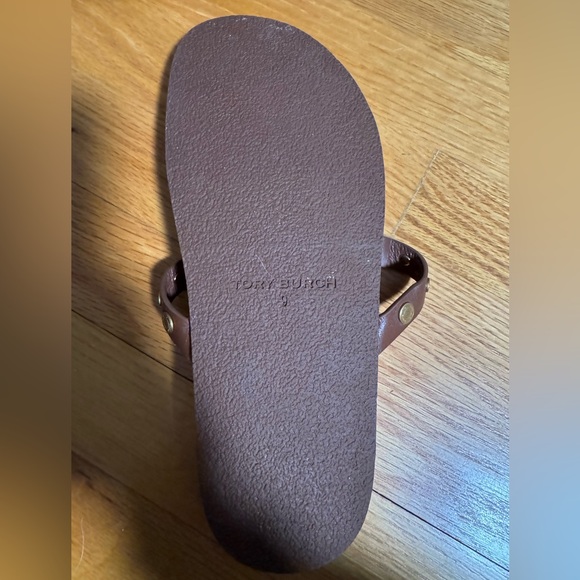 EUC-Tory Burch- Brown, Miller Cloud Coin Thong Sandals. Women’s Size 9 - Picture 10 of 10